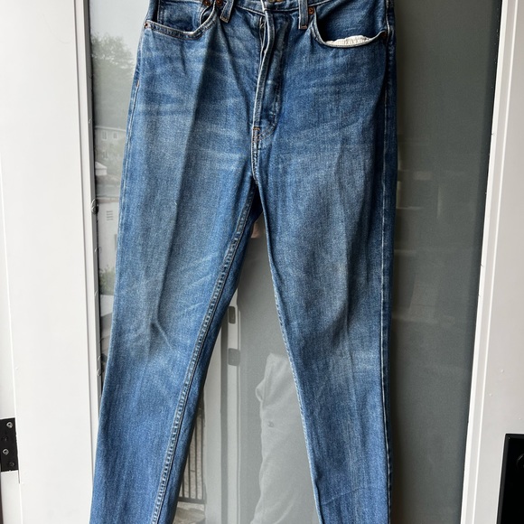 REDONE High Rise Ankle Crop Jeans Size 28 - Picture 2 of 4